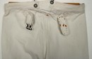 Pantalon en grosse toile rayée de tenue de corvée