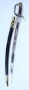 Sabre d'officier d'infanterie - Modèle 1821 - Fusée en galuchat - fourreau neuf  