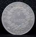 Napoléon Ier tête laurée - 5 francs - 1813 Q - Empire français