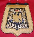 Sabretache rouge ou verte de général de brigade de cavalerie légère, 1er Empire