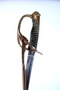Sabre de cavalerie légère modèle 1822 modifié 1882, avec bélière et dragonne incomplète.