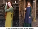 Robe Freya ou sous-robe médiévale en coton