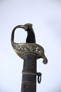 Sabre d'officier d'infanterie modèle 1845, lame marquée Manufacture d'armes du Zornhoff, Bas Rhin