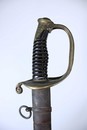 Sabre d'officier d'infanterie modèle 1845, lame marquée Manufacture d'armes du Zornhoff, Bas Rhin