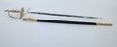 Épée d'officier modèle 1786, fusée laiton quadrillé, pommeau en olive strié, lame et fourreau neuf