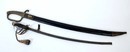 Lot de 2 sabres d'enfants dont un briquet, pour panoplies 