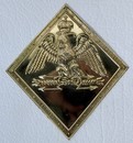 Plaque de shako losangique règlement de 1806-1810 - 1er Empire - L'unité