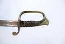 lot: 2 Sabres d'officier d'infanterie type 1845/1855 + housse de camouflage de fourreau Grande Guerre