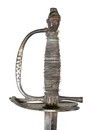 Épée d'officier modèle 1786, pommeau au bonnet phrygien. Filigrane détendu. Garde en bronze ondulée