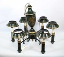 Lustre en tôle peinte 6 feux style Empire