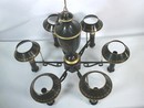 Lustre en tôle peinte 6 feux style Empire