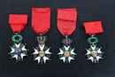4 médailles de chevalier de la légion d'honneur, de Louis Philippe à la 4 ème république.