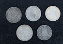 5 COPIES d'écus de Louis XV à Charles X