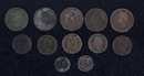 Opération pièces rouges Napoléon III, 12 pièces de 2 à 10 centimes