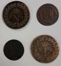 A l'est de l'Empire : Siège de Stasbourg : 2 X 1 décime, Empire et Restauration! Westphalie 20 cts et 3 cts