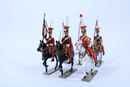 Coffret Lucotte - 2 ème régiment de chevau légers lanciers de la garde - Lanciers rouges. 6 cavaliers
