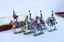 Coffret Lucotte tête de colonne du 5 ème régiment de hussard: 6 cavaliers dans leur boîte + 5 cavaliers sans boîte