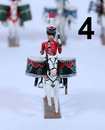 Figurine 4 timbalier 1er regiment de chasseur par Lucotte  