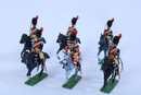 Lot de 6 cavaliers de la gendarmerie d'élite, base Lucotte