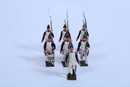 Lot de 7 soldats d'infanterie révolutionnaire dont tambour et officier. Fabrication CBG