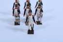 Lot de 7 soldats d'infanterie révolutionnaire dont tambour et officier. Fabrication CBG
