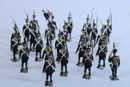 Lot de 25 soldats de la légère CBG, avec habits bleus. ANCIEN PRIX 240 €