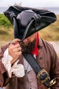 Tricorne de luxe en faux cuir
