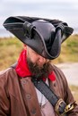 Tricorne de luxe en faux cuir
