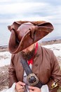 Tricorne de luxe en faux cuir