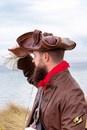 Tricorne de luxe en faux cuir