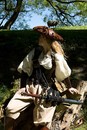 Tricorne de luxe en cuir 