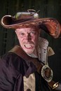 Tricorne de luxe en cuir 