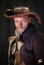 Tricorne de luxe en cuir 