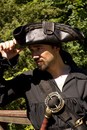 Tricorne de luxe en cuir 