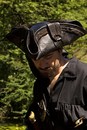 Tricorne de luxe en cuir 