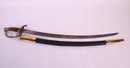 Sabre d'officier d'infanterie - Modele 1821, fusée cuir, fourreau neuf 