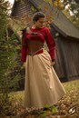 Corset Margot, cuir et velours pour piratesses ou nanas qui n'en veulent!