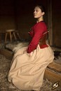 Corset Margot, cuir et velours pour piratesses ou nanas qui n'en veulent!