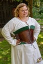 Corset Margot, cuir et velours pour piratesses ou nanas qui n'en veulent!