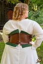Corset Margot, cuir et velours pour piratesses ou nanas qui n'en veulent!