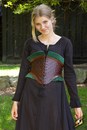 Corset Margot, cuir et velours pour piratesses ou nanas qui n'en veulent!