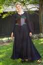 Corset Margot, cuir et velours pour piratesses ou nanas qui n'en veulent!