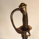 Sabre troupe modèle 1822 courbe. Fourreau à 2 anneaux et 2 mousquetons