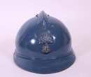 Casque Adrian mod 15, WW I de l'infanterie repeint (anciennement) avec intérieur. Tour de tête 53!