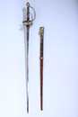 Épée d'officier ancien régime avec rare fourreau d'origine. 