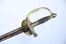 Épée d'officier subalterne, modèle 1817 modifié 1831, sans fourreau, sans emblème sur le clavier.