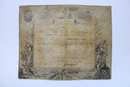 France: rare et authentique (1793) parchemin d'attribution de la Croix de vétérance, accompagné d'une copie de croix. République.