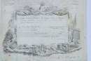 Parchemin d'attribution d'une pension de 262 livres à Claude Louis Sarrazin, Regiment de Metz Artillerie. Ancien régime.