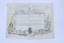 Parchemin d'attribution d'une pension de 80 livres à Nicolas Chuillier (?) fusilier du régiment de l'Ile de France. Ancien régime. 