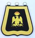 Sabretache des guides de Berthier, troupe.